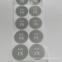paper clothing size labels garment sticker